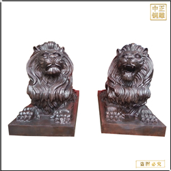 1.8米鎮(zhèn)宅銅獅子鑄造廠(chǎng)