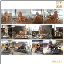 廠(chǎng)家制作鑄銅獅子