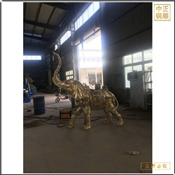 酒店別墅門(mén)口銅雕大象批發(fā)