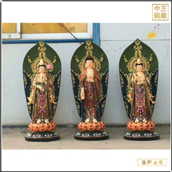 鑄銅西方三圣生產(chǎn)制造廠(chǎng)家 